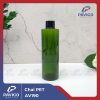 Chai PET xanh la dam dang tru 250ml 24mm 22g